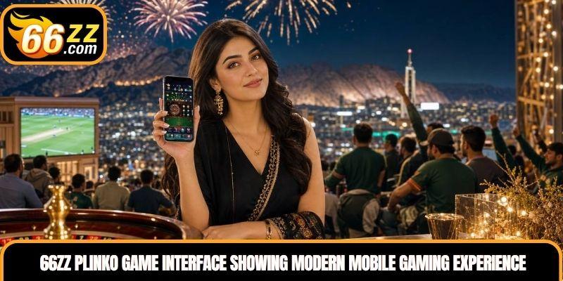 66ZZ Plinko Game interface showing modern mobile gaming experience