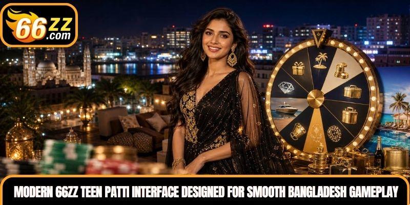 Modern 66ZZ Teen Patti interface designed for smooth Bangladesh gameplay