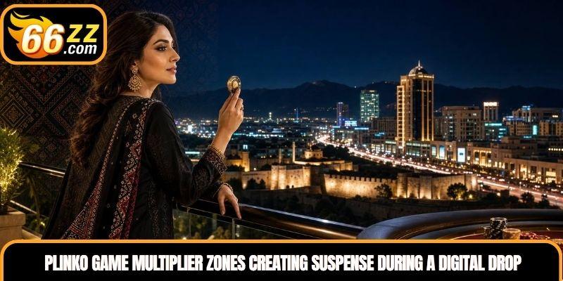 Plinko Game multiplier zones creating suspense during a digital drop