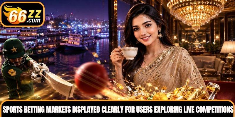 Sports betting markets displayed clearly for Bangladesh users exploring live competitions